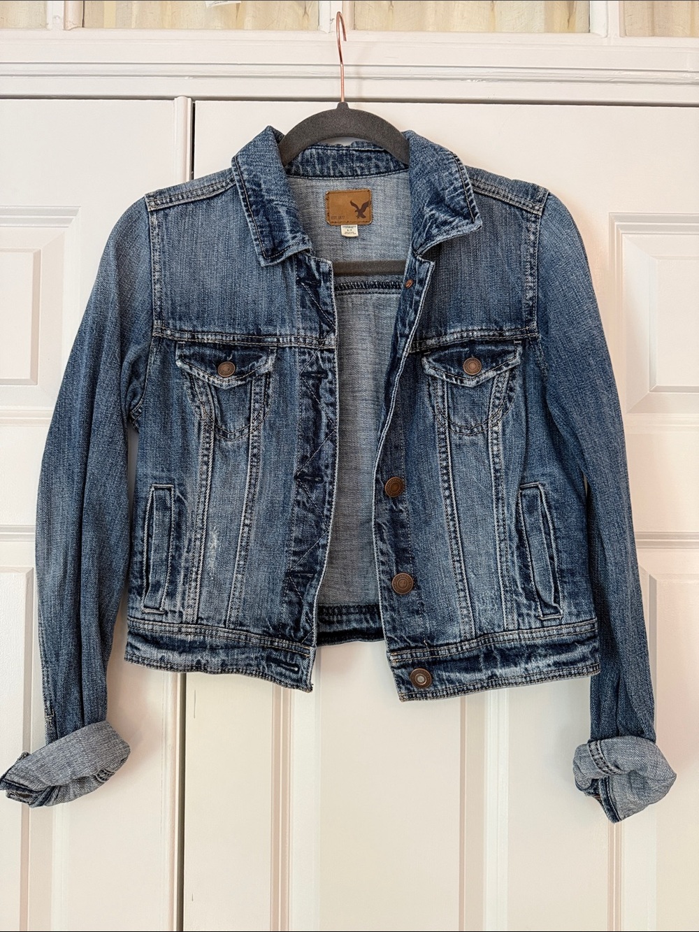 Women's Classic Blue Denim Jacket - Casual Jean Jacket